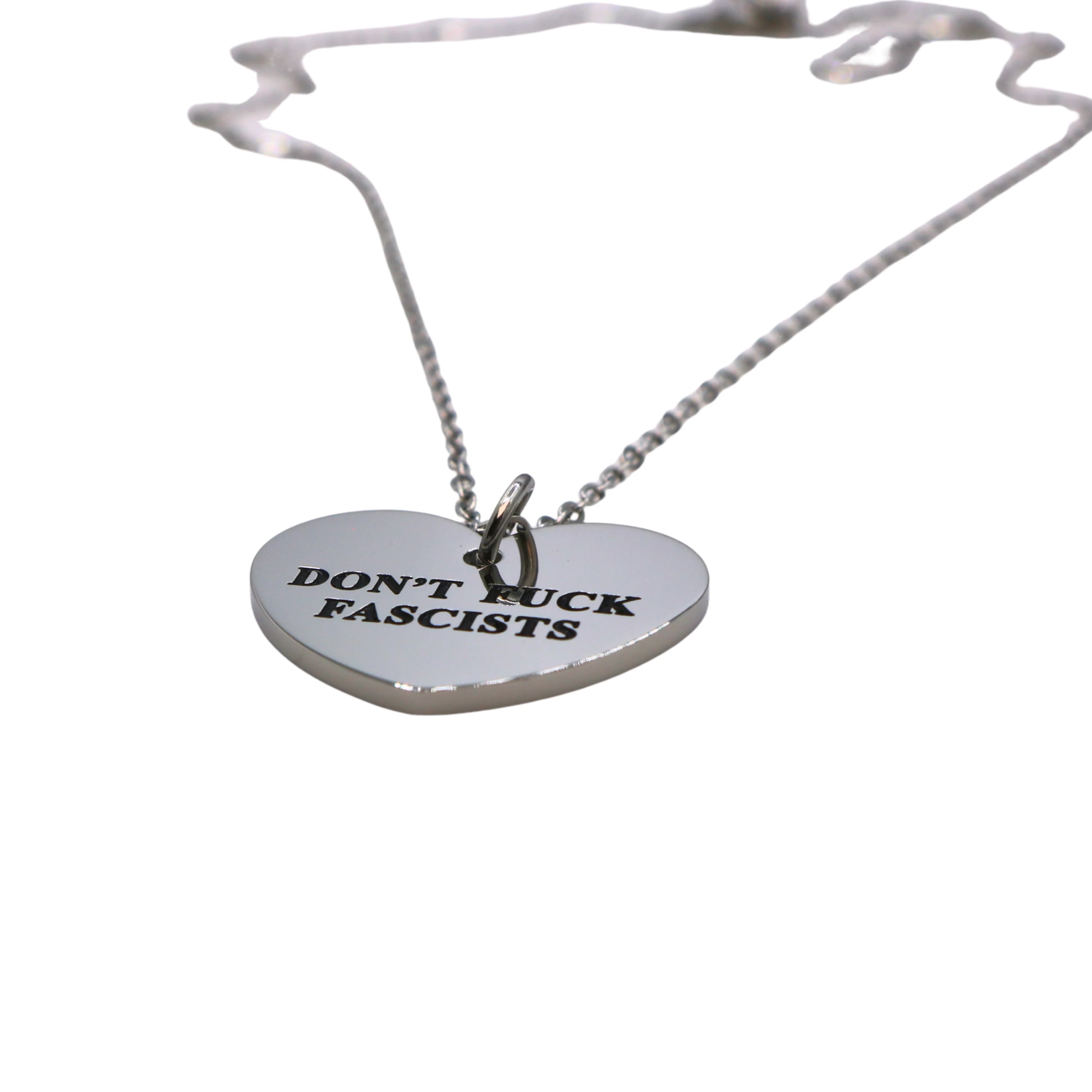 Don't Fuck Fascists Necklace - Image 3
