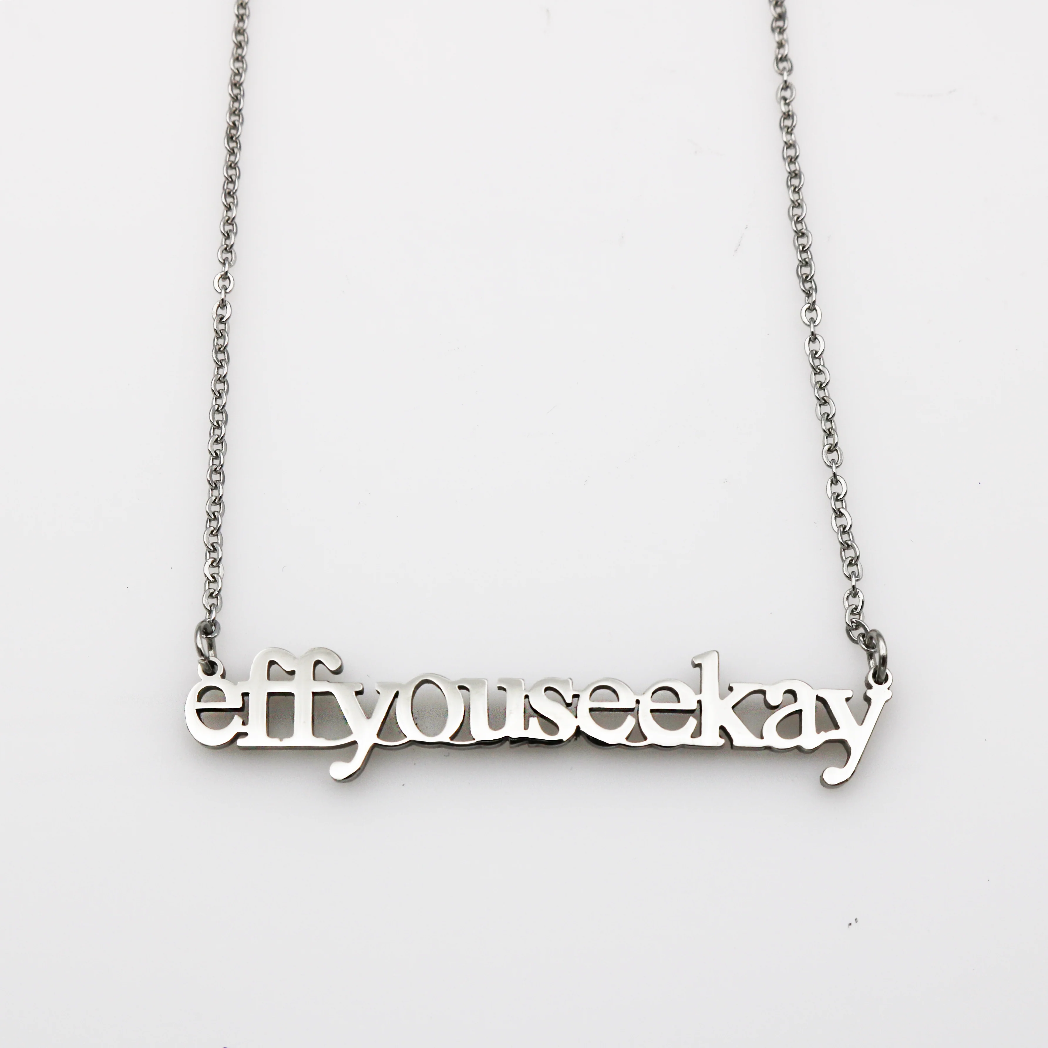 Eff You See Kay Cutout Necklace - Image 4