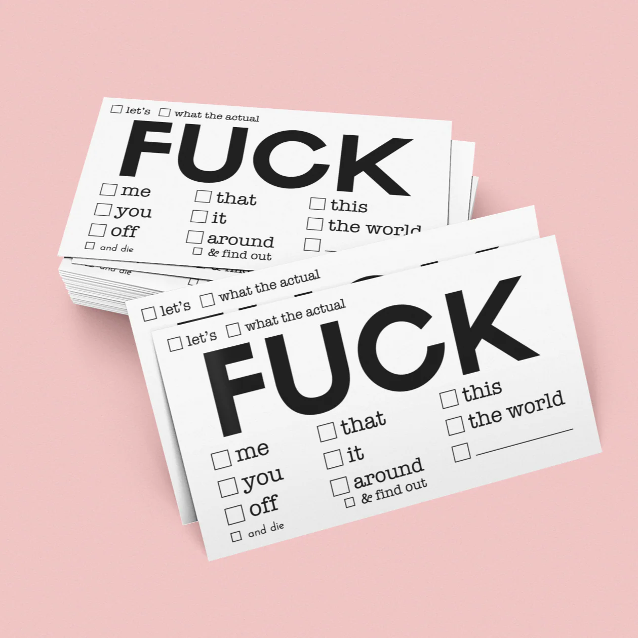 Fuck Business Card Pack - Image 3