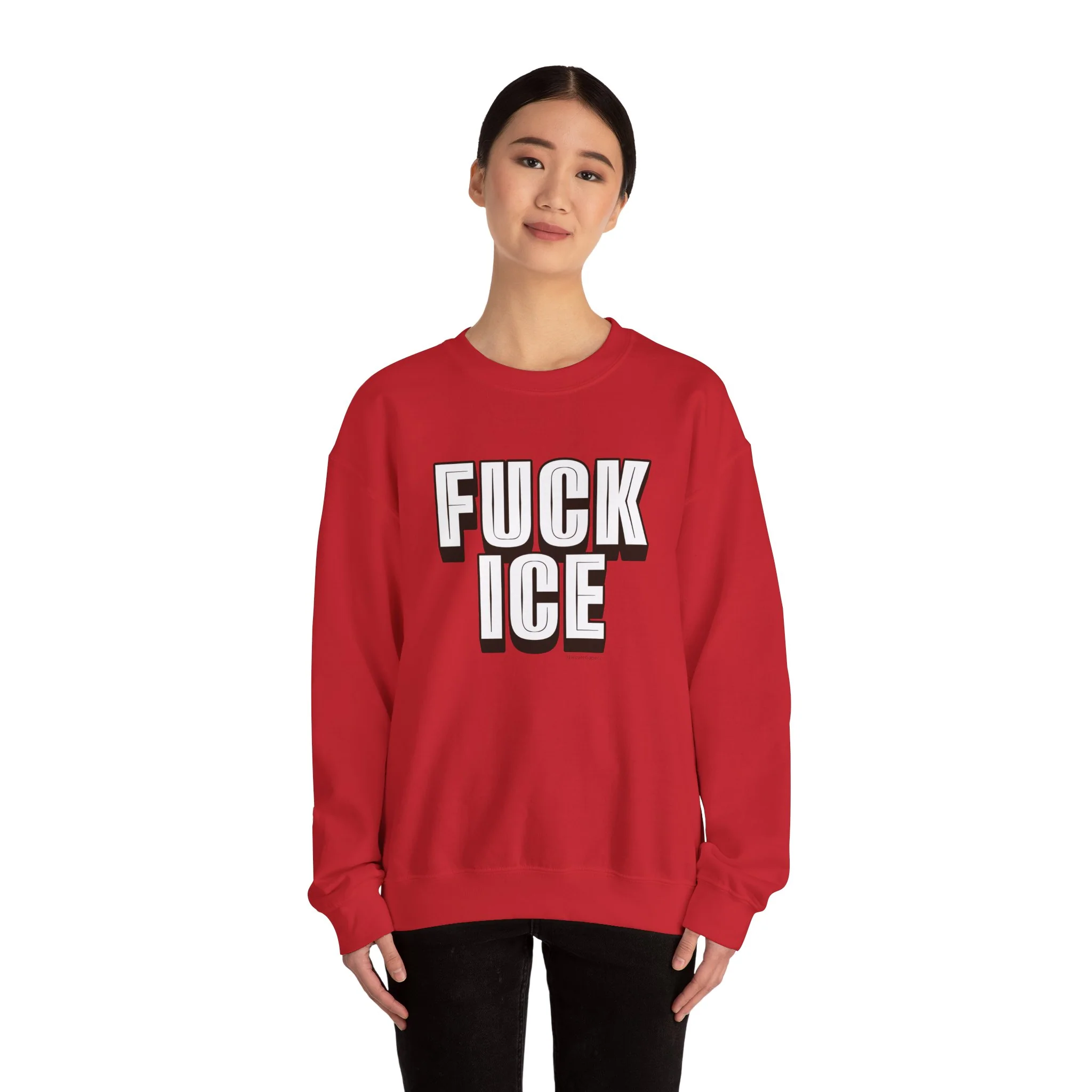 Fuck ICE - Unisex Crewneck Sweatshirt - Image 36