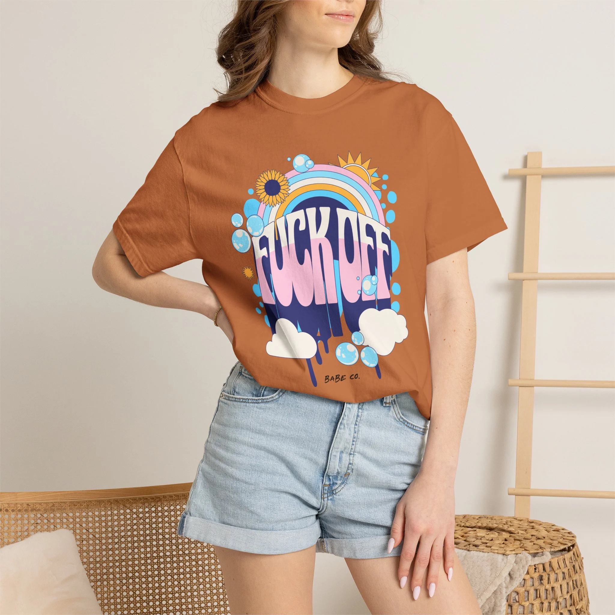 Fuck Off (retro) - Unisex Comfort Colors® Tee - Image 12