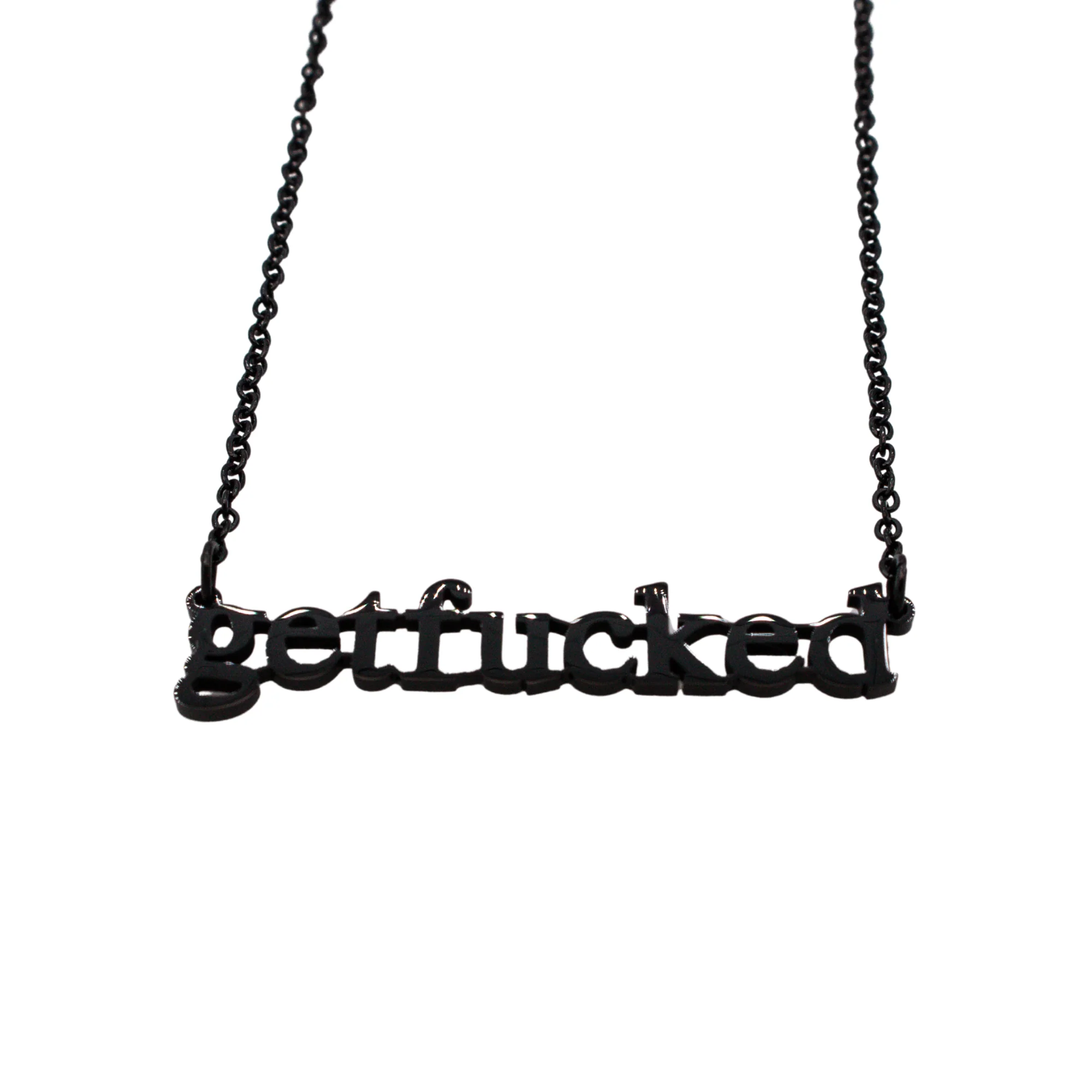 Get Fucked Cutout Necklace - Image 4