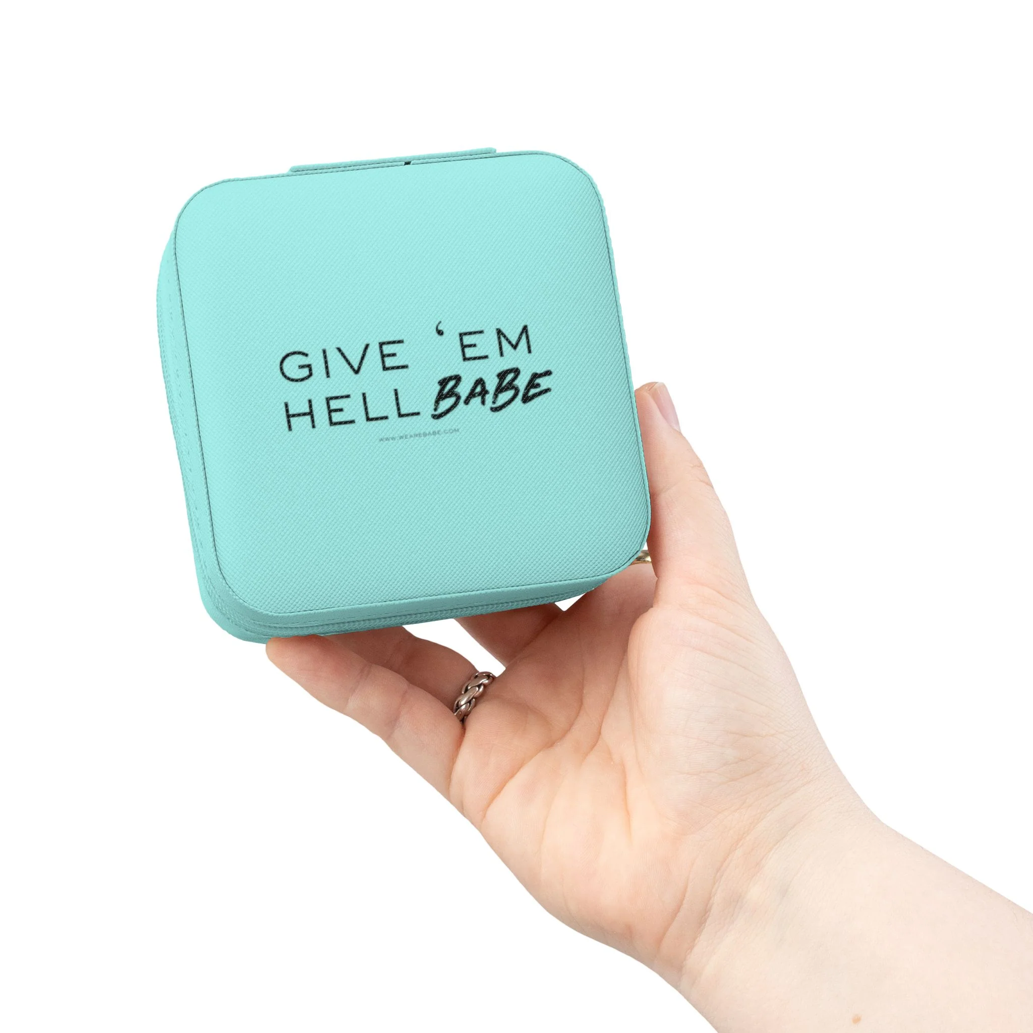 Give 'Em Hell Babe Jewelry Travel Case - Image 4