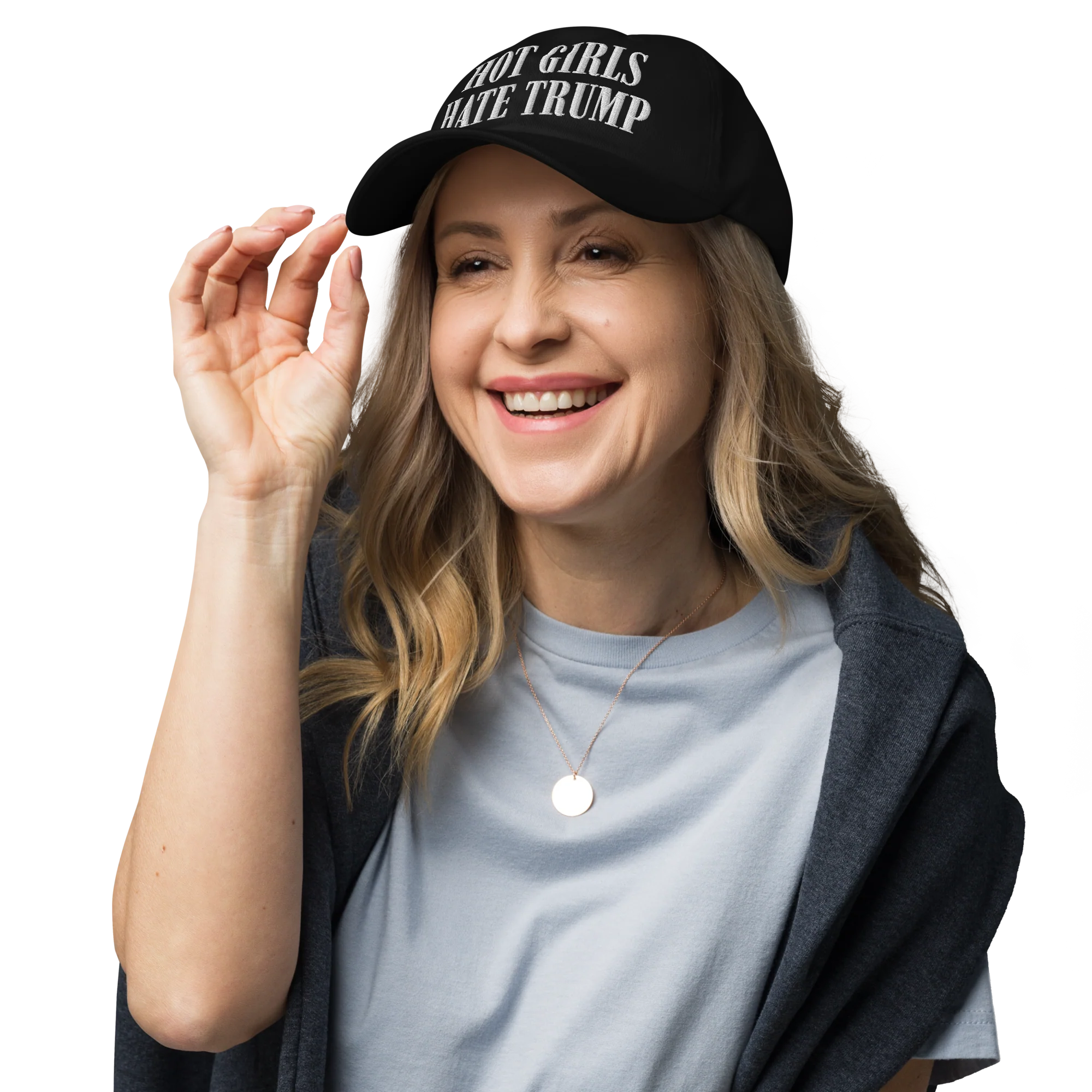 Hot Girls Hate Trump - Dad hat - Image 11