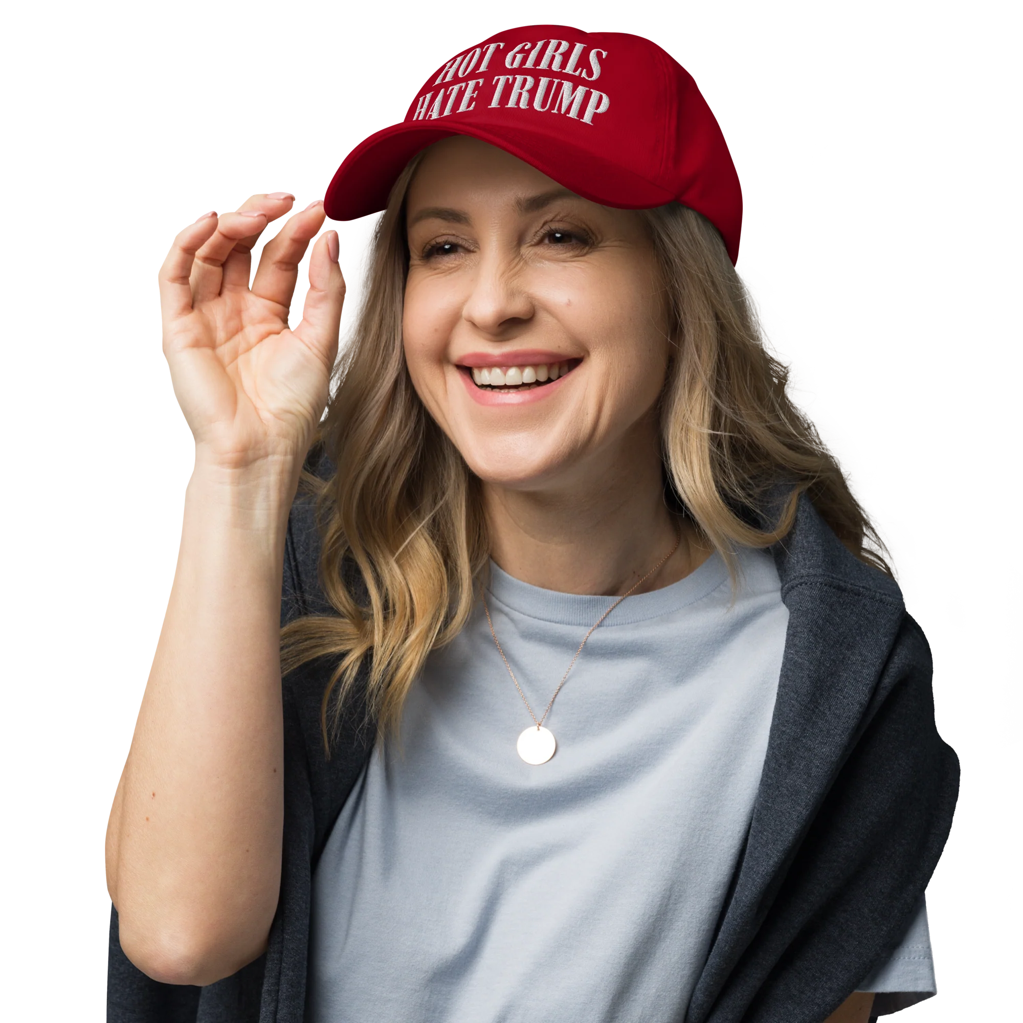 Hot Girls Hate Trump - Dad hat - Image 5