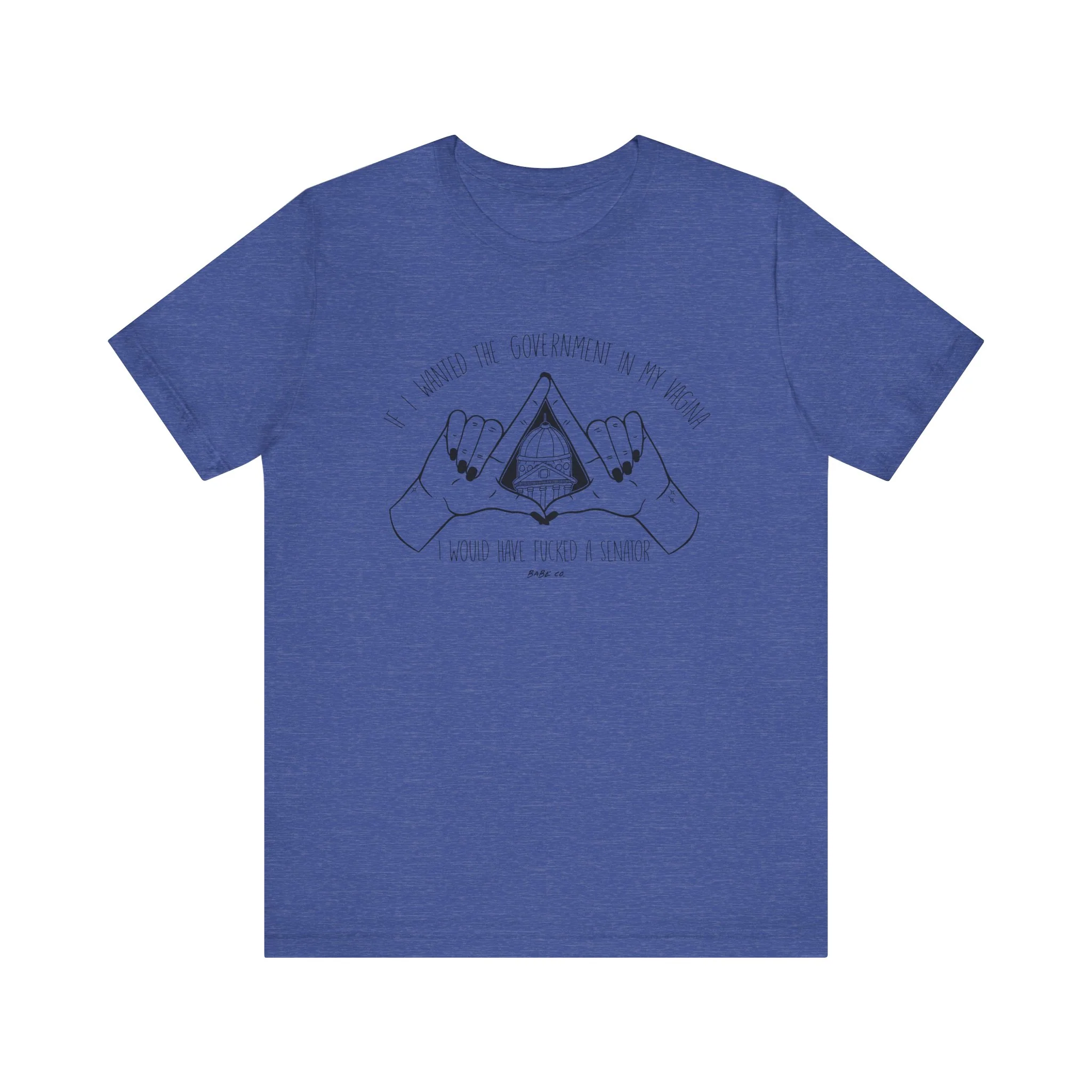 If I Wanted the Government in my Vagina I Would Have Fucked a Senator - Unisex Tee - Image 11