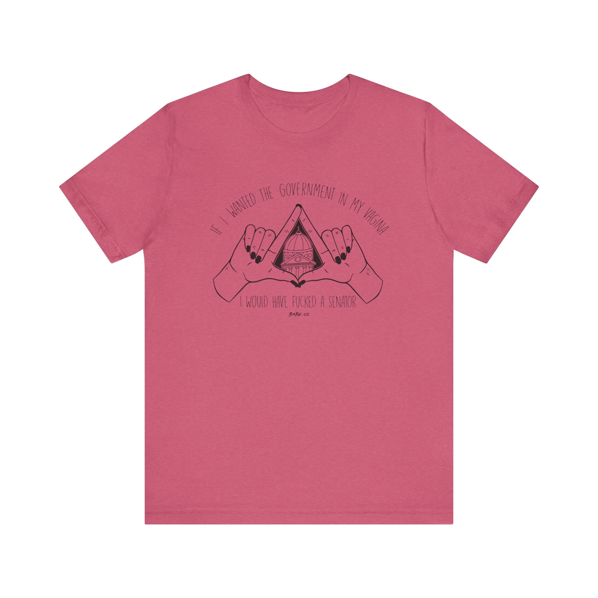 If I Wanted the Government in my Vagina I Would Have Fucked a Senator - Unisex Tee - Image 13