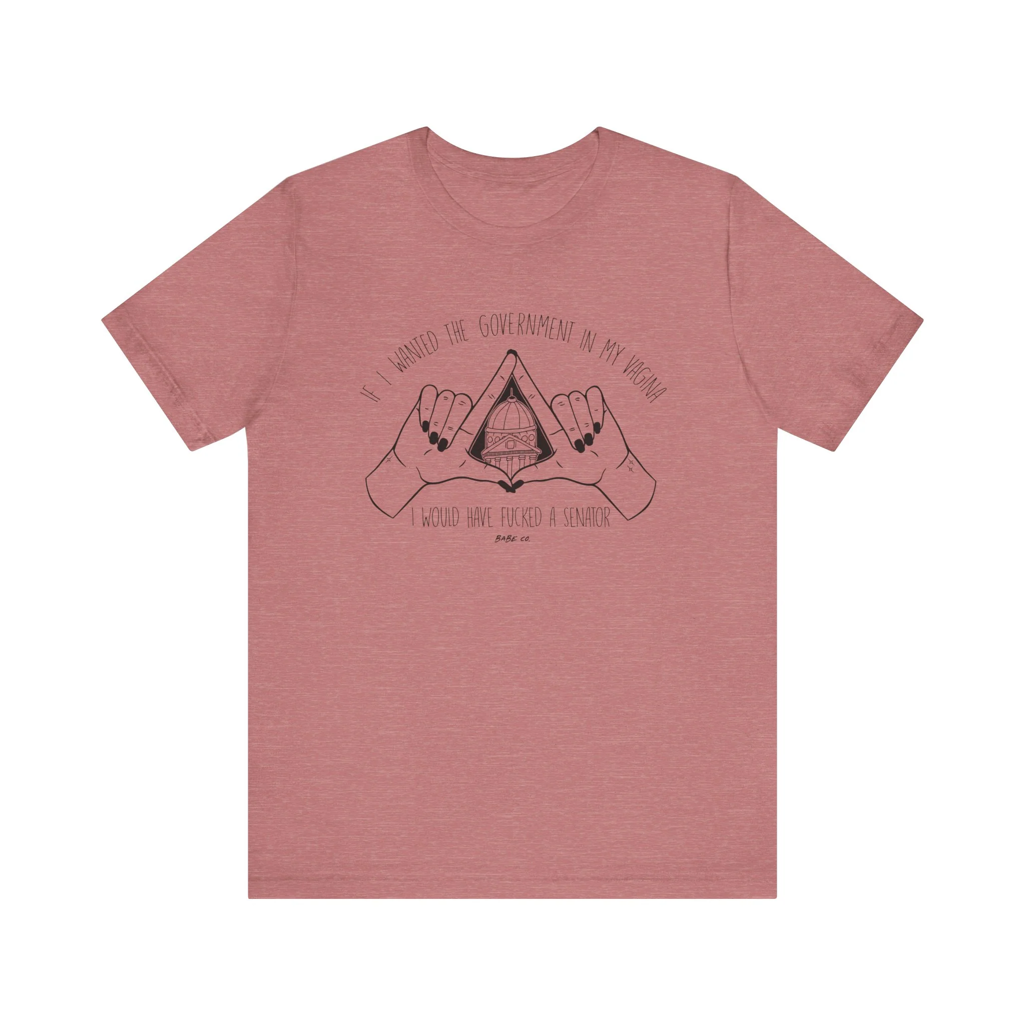 If I Wanted the Government in my Vagina I Would Have Fucked a Senator - Unisex Tee - Image 3