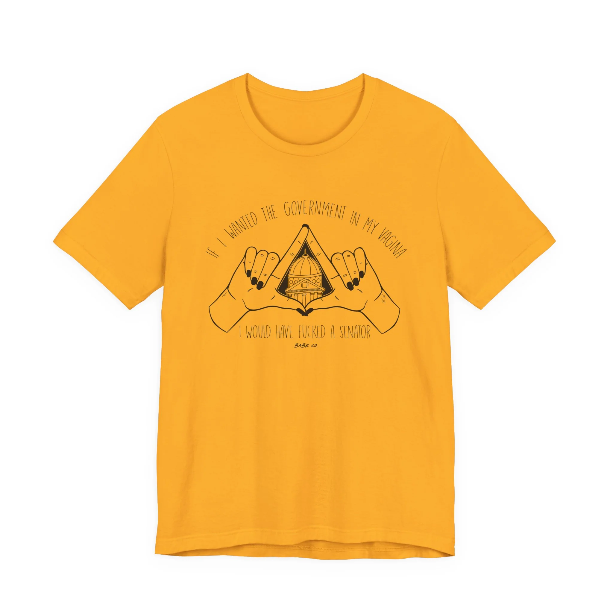 If I Wanted the Government in my Vagina I Would Have Fucked a Senator - Unisex Tee - Image 31