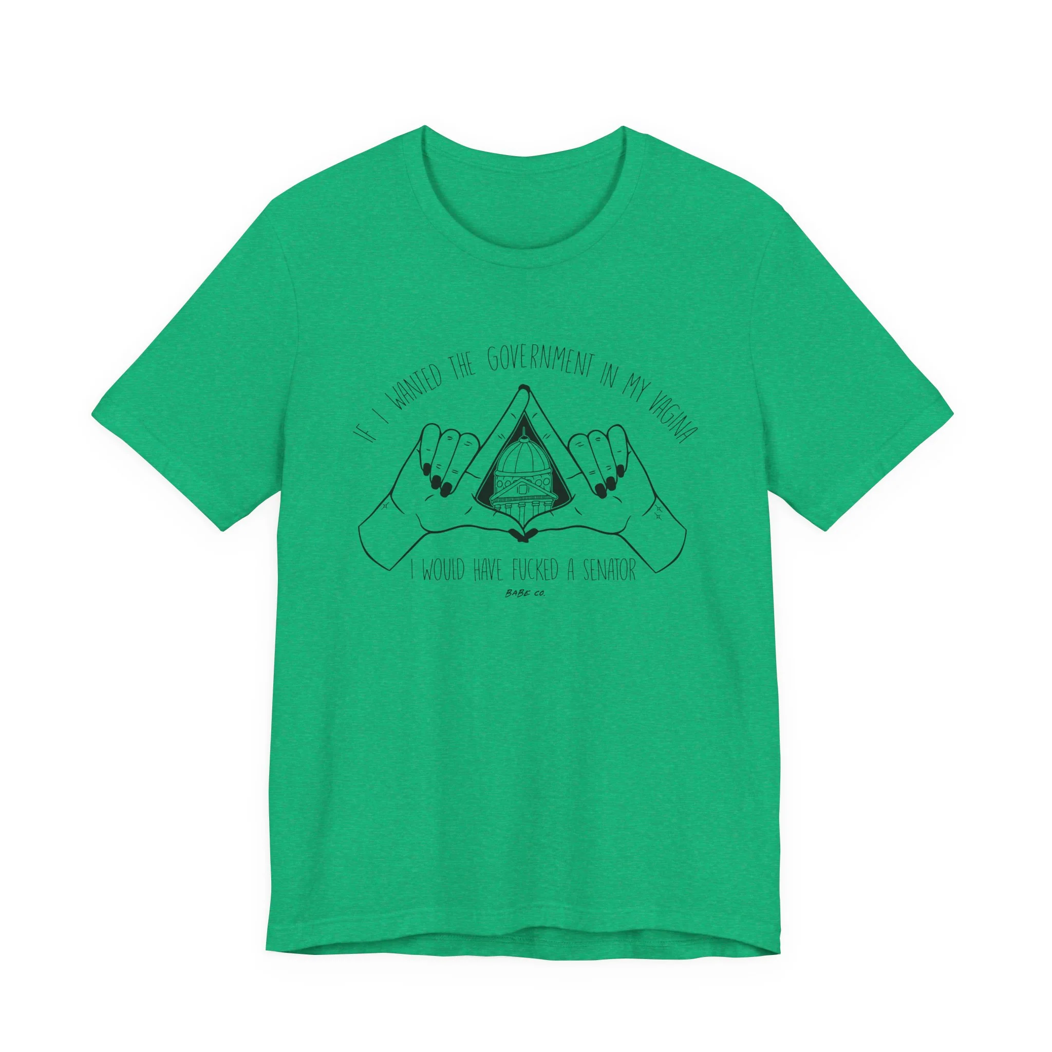 If I Wanted the Government in my Vagina I Would Have Fucked a Senator - Unisex Tee - Image 40