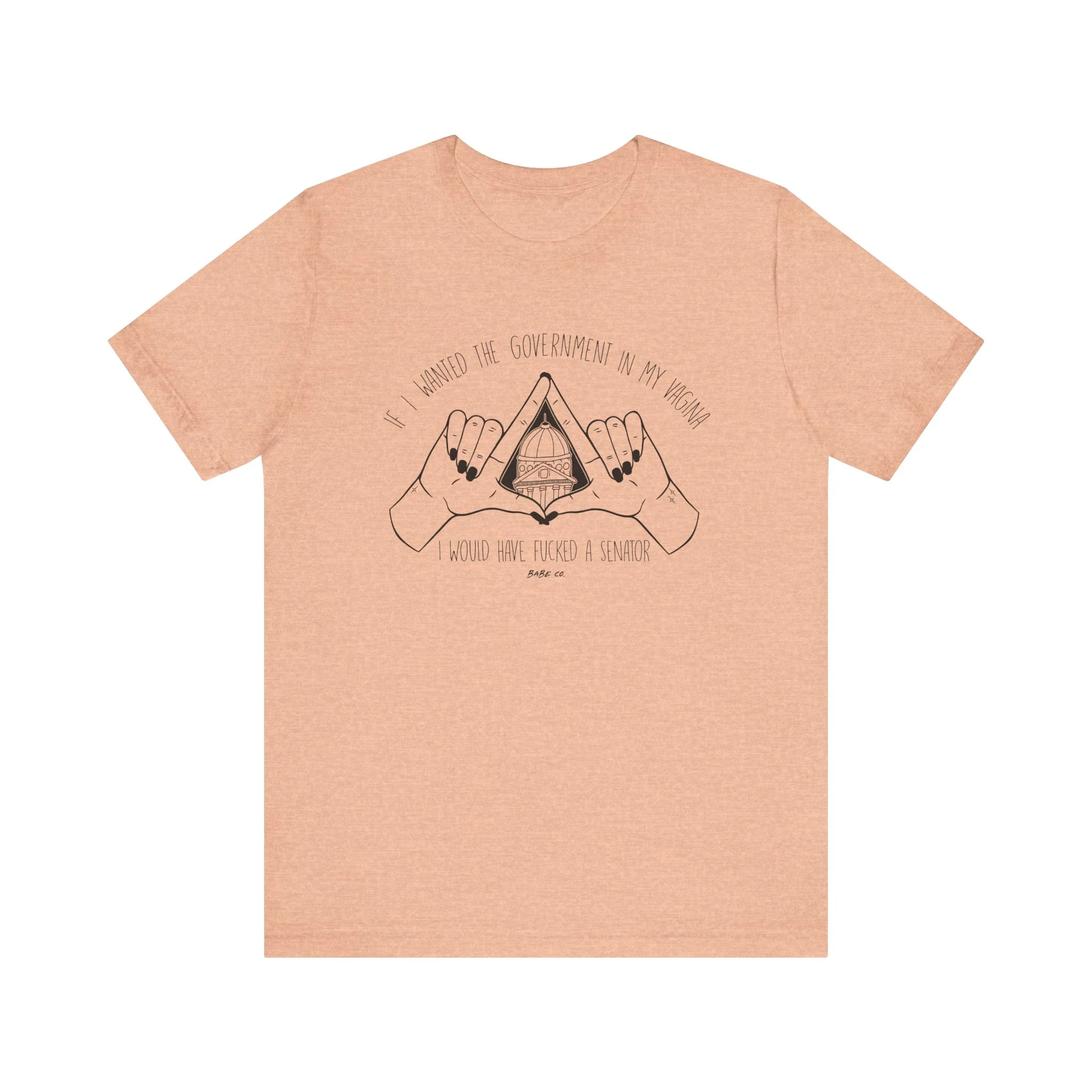 If I Wanted the Government in my Vagina I Would Have Fucked a Senator - Unisex Tee - Image 5