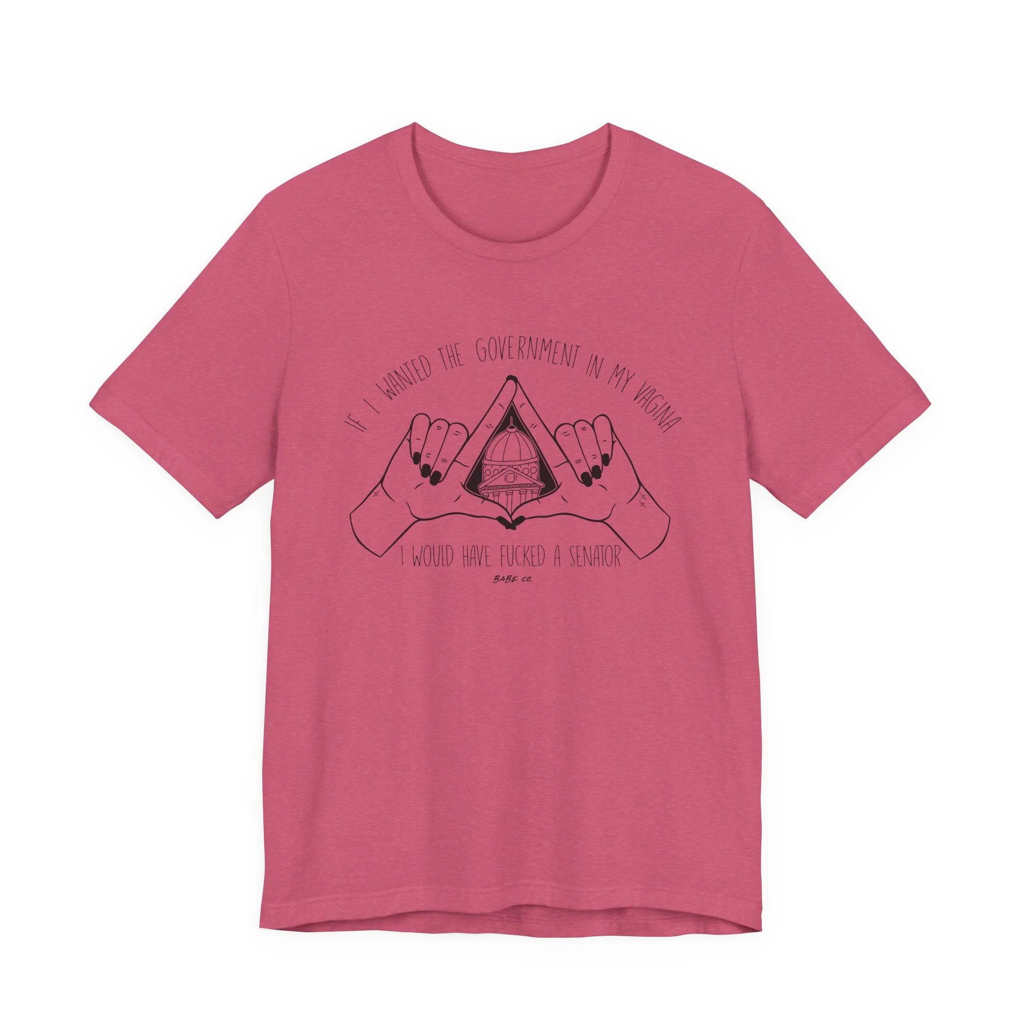 If I Wanted the Government in my Vagina I Would Have Fucked a Senator - Unisex Tee - Image 52