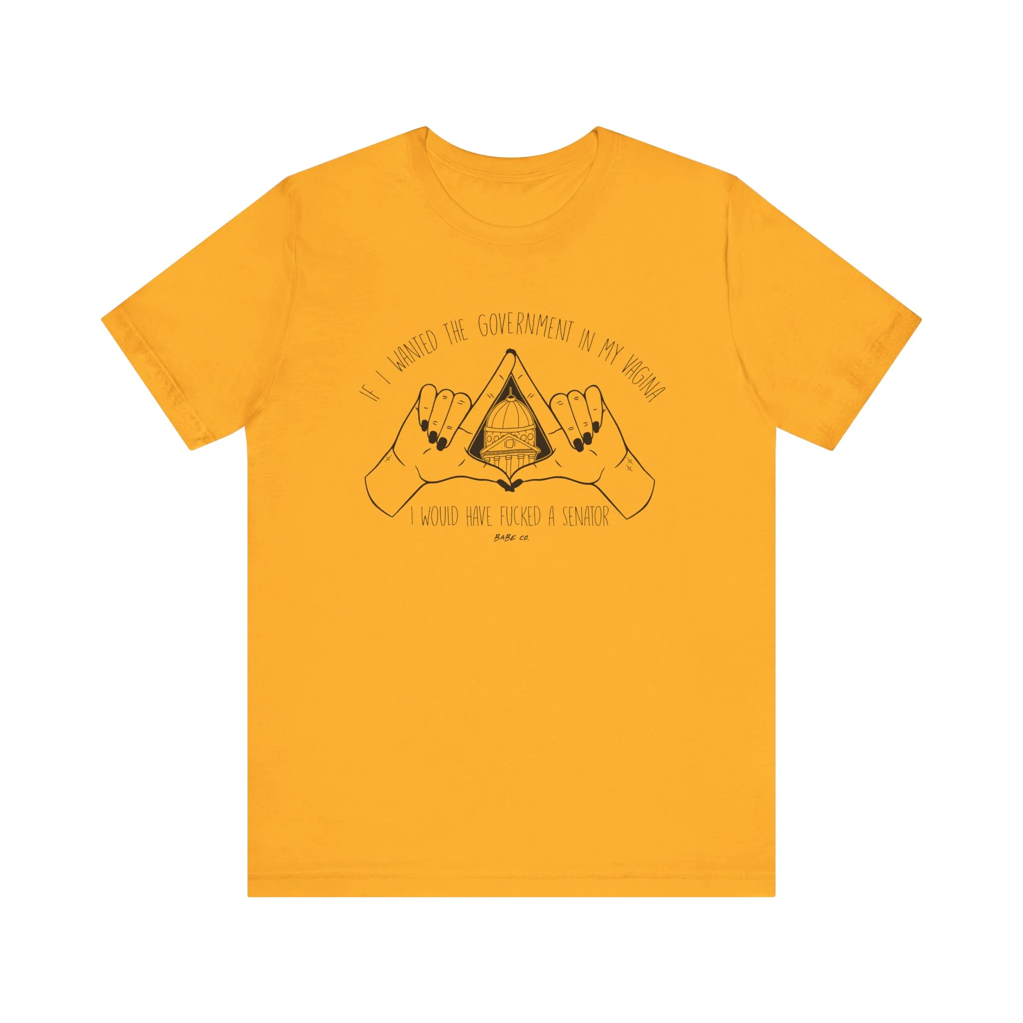 If I Wanted the Government in my Vagina I Would Have Fucked a Senator - Unisex Tee - Image 6
