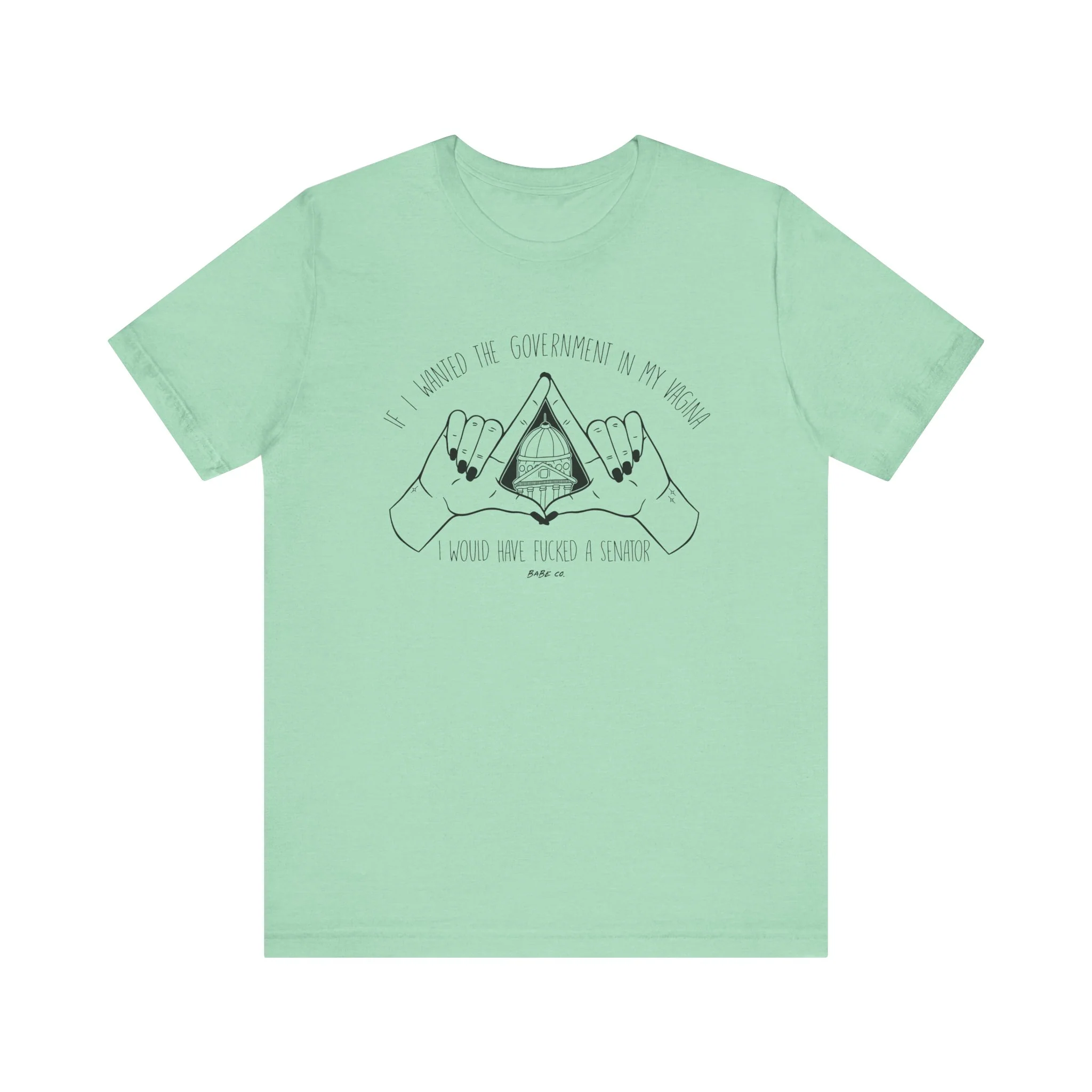 If I Wanted the Government in my Vagina I Would Have Fucked a Senator - Unisex Tee - Image 8