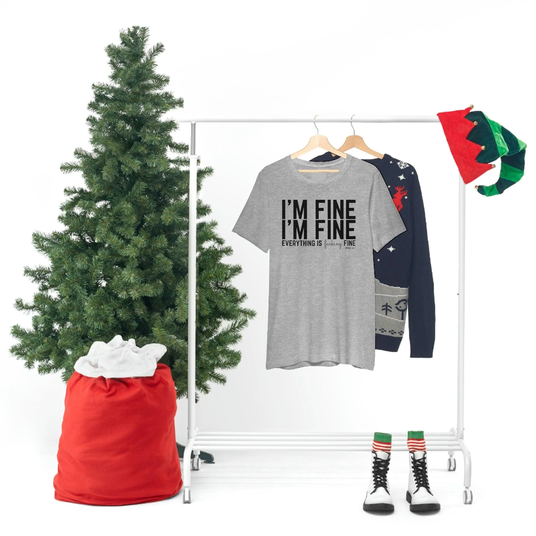 I'm Fine - Unisex Tee - Image 98