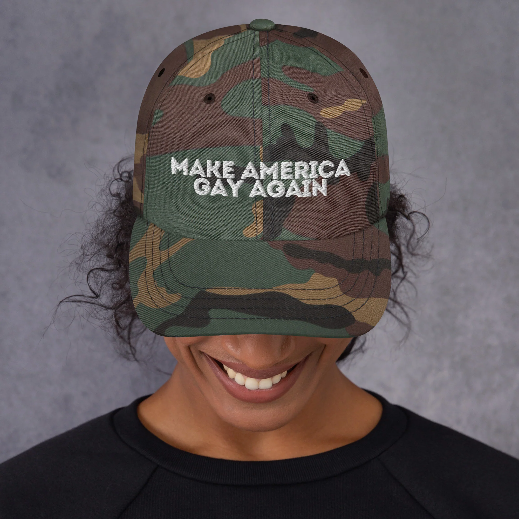 Make America Gay Again Dad hat - Image 5