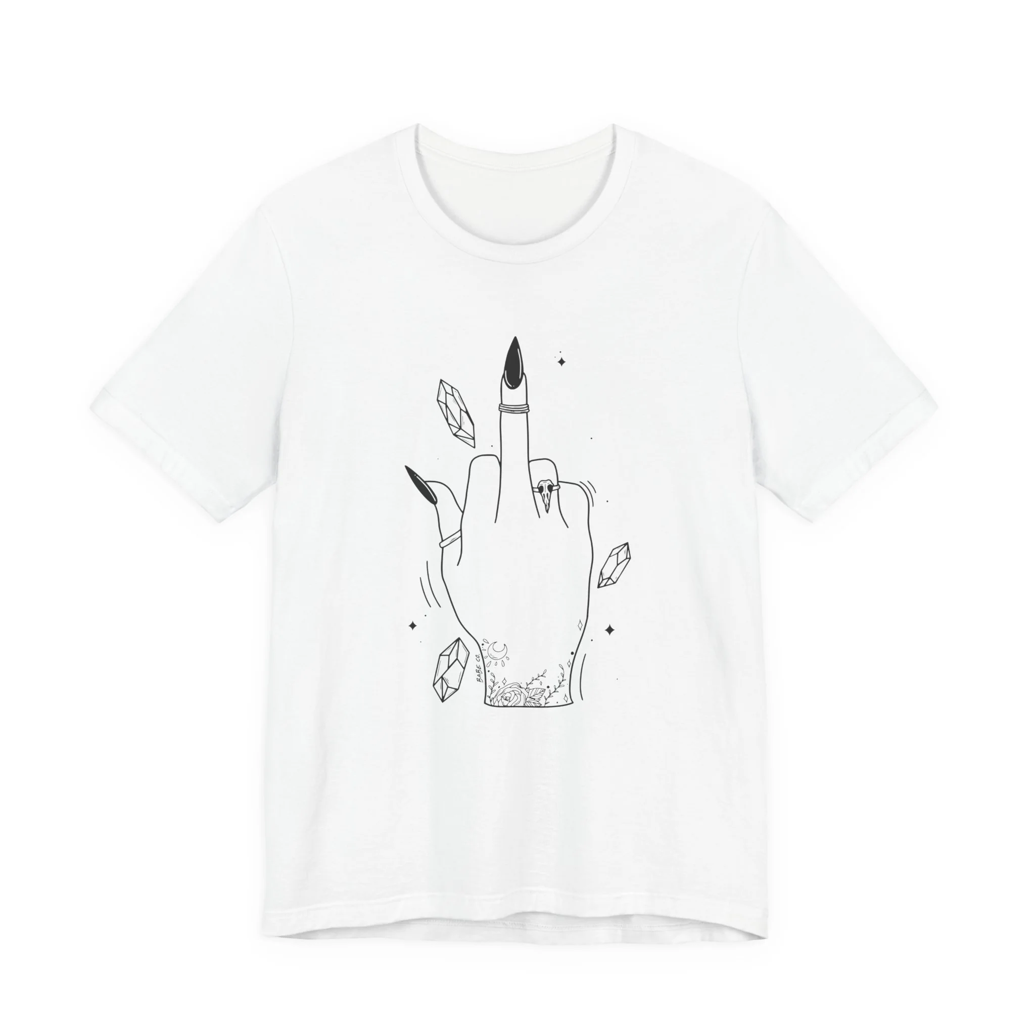 Middle Finger Witchy Vibes - Unisex Tee - Image 2