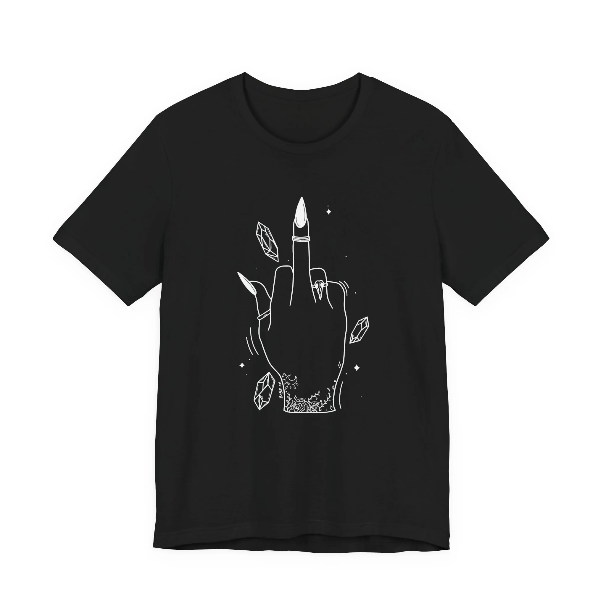 Middle Finger Witchy Vibes - Unisex Tee - Image 3