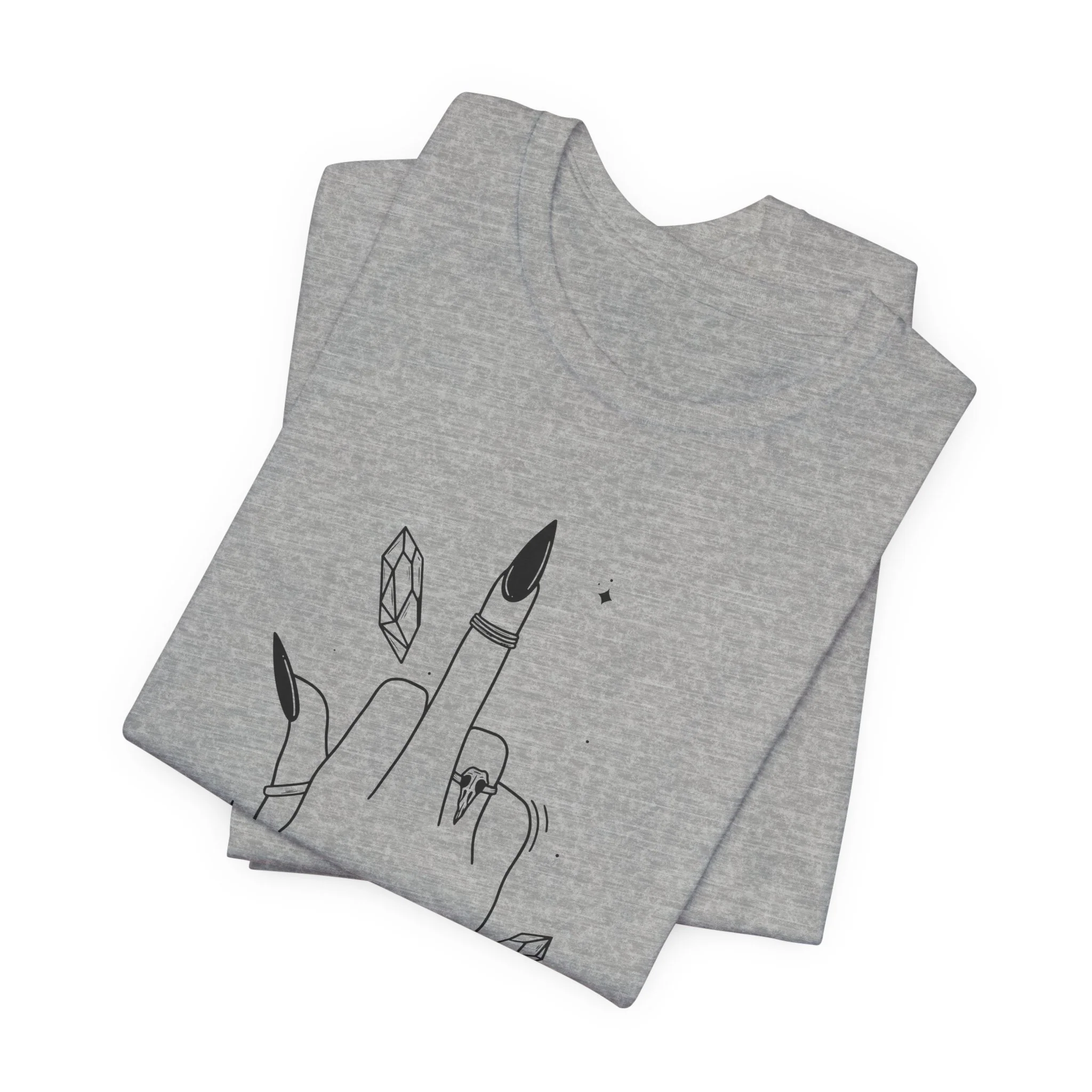 Middle Finger Witchy Vibes - Unisex Tee - Image 30