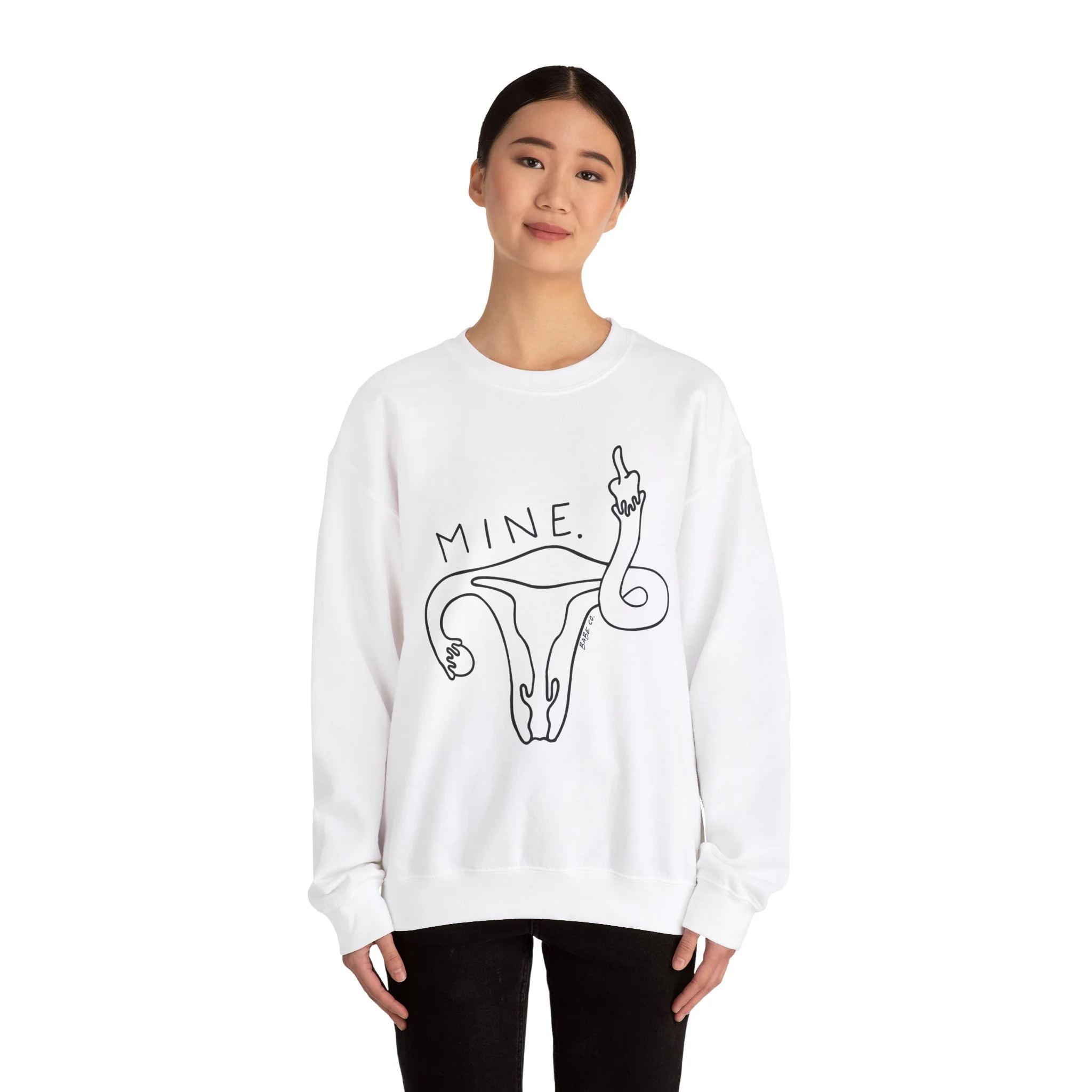 Mine (Uterus) - Unisex Crewneck Sweatshirt - Image 14