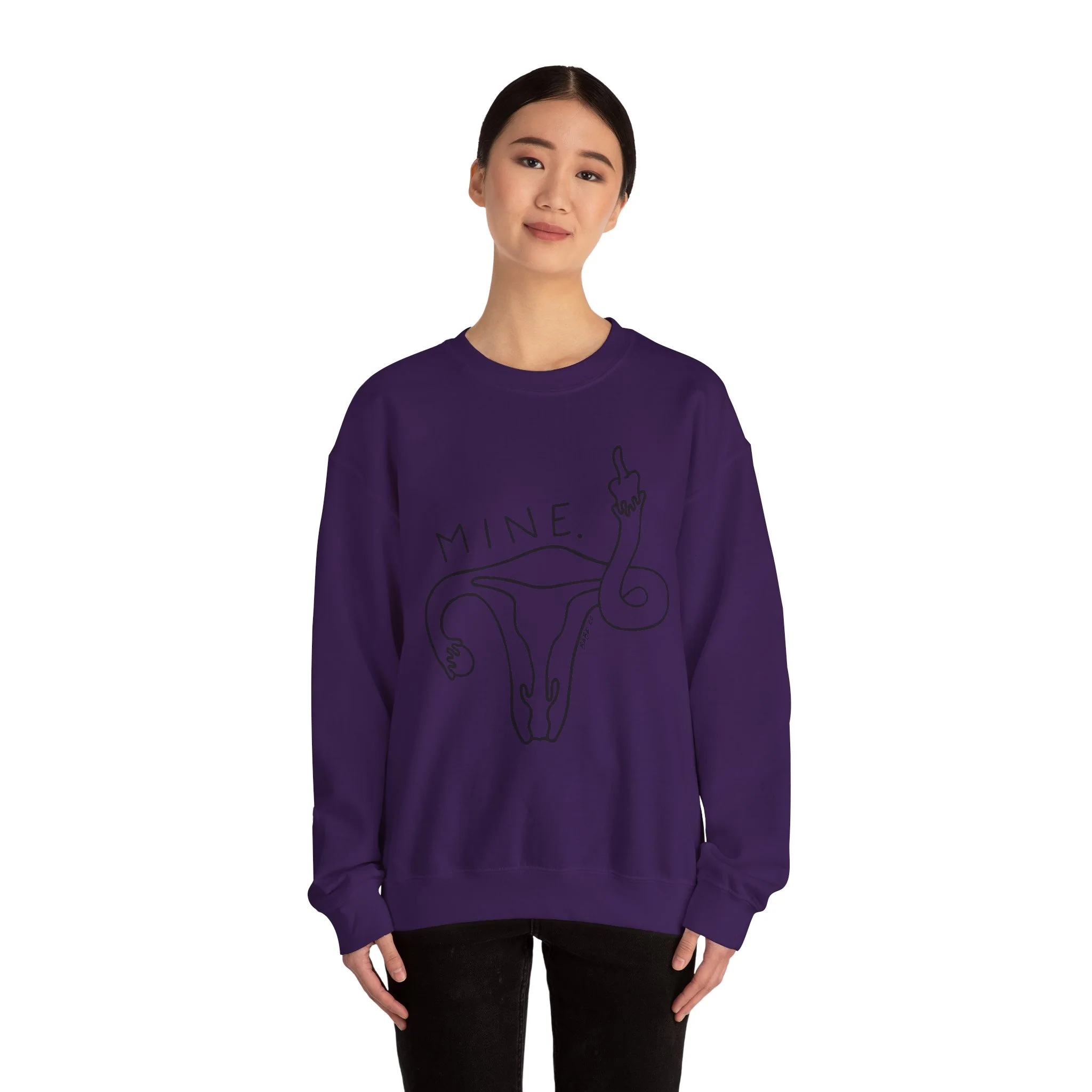 Mine (Uterus) - Unisex Crewneck Sweatshirt - Image 35