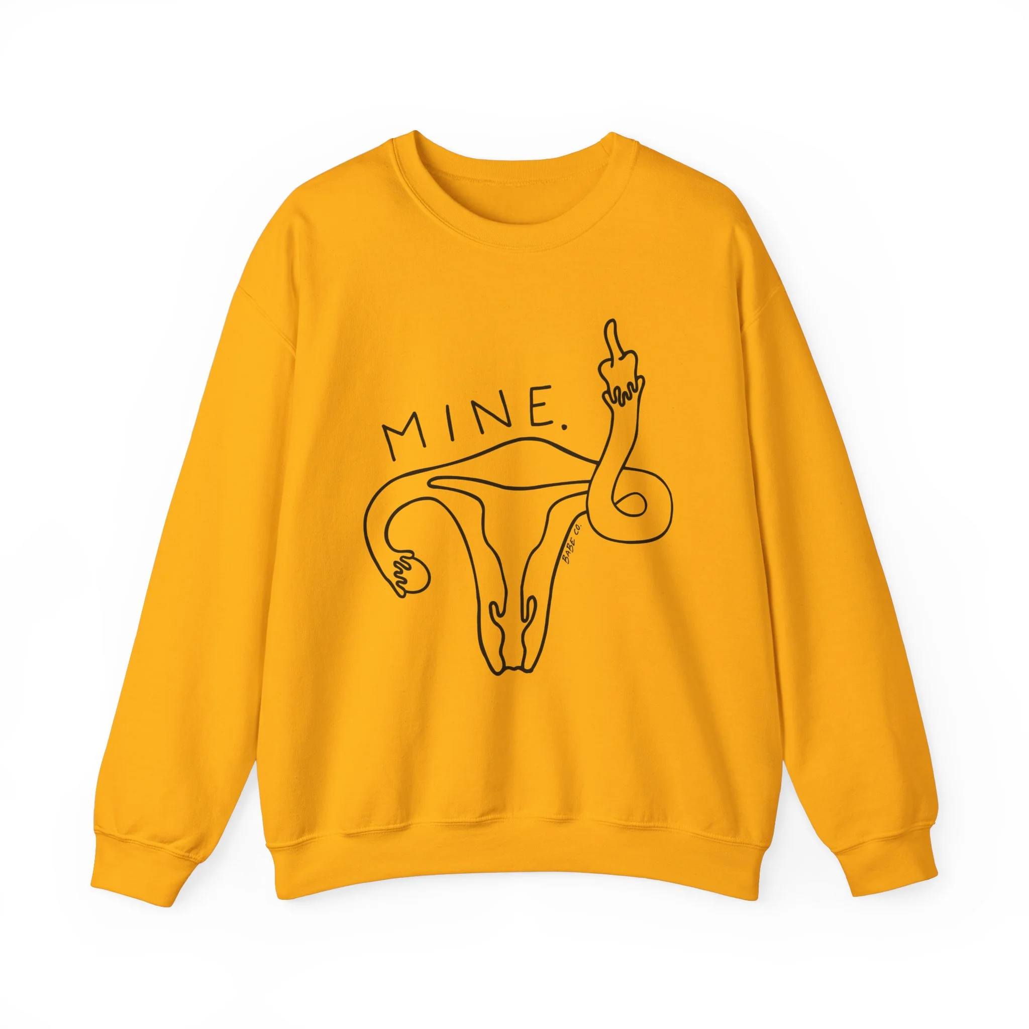 Mine (Uterus) - Unisex Crewneck Sweatshirt - Image 4