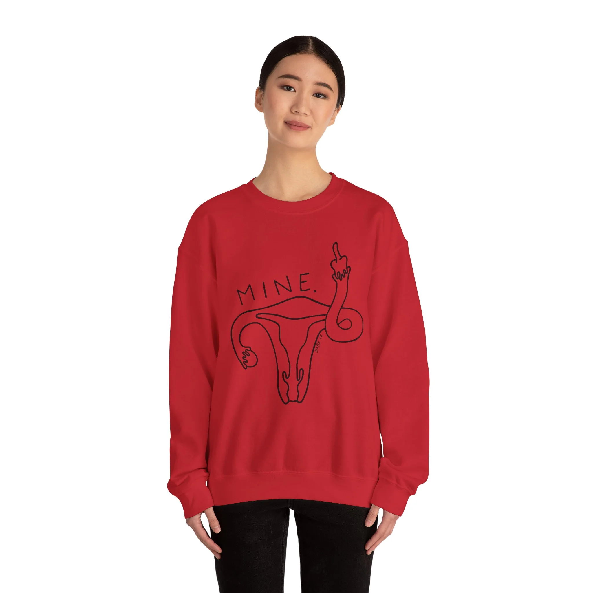 Mine (Uterus) - Unisex Crewneck Sweatshirt - Image 44