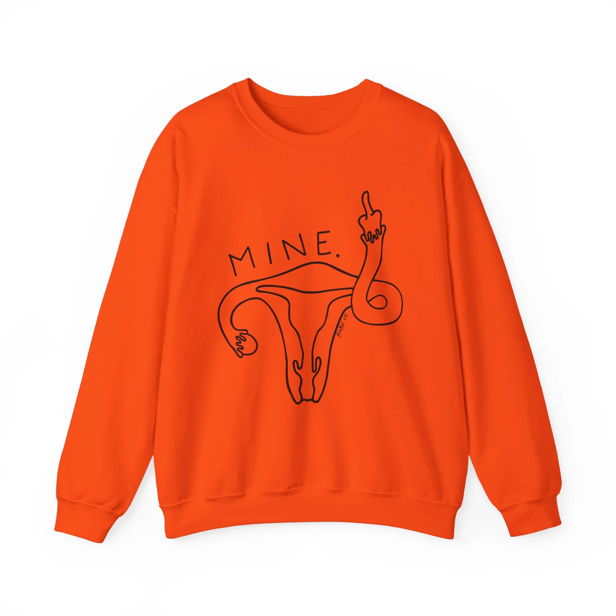Mine (Uterus) - Unisex Crewneck Sweatshirt - Image 5