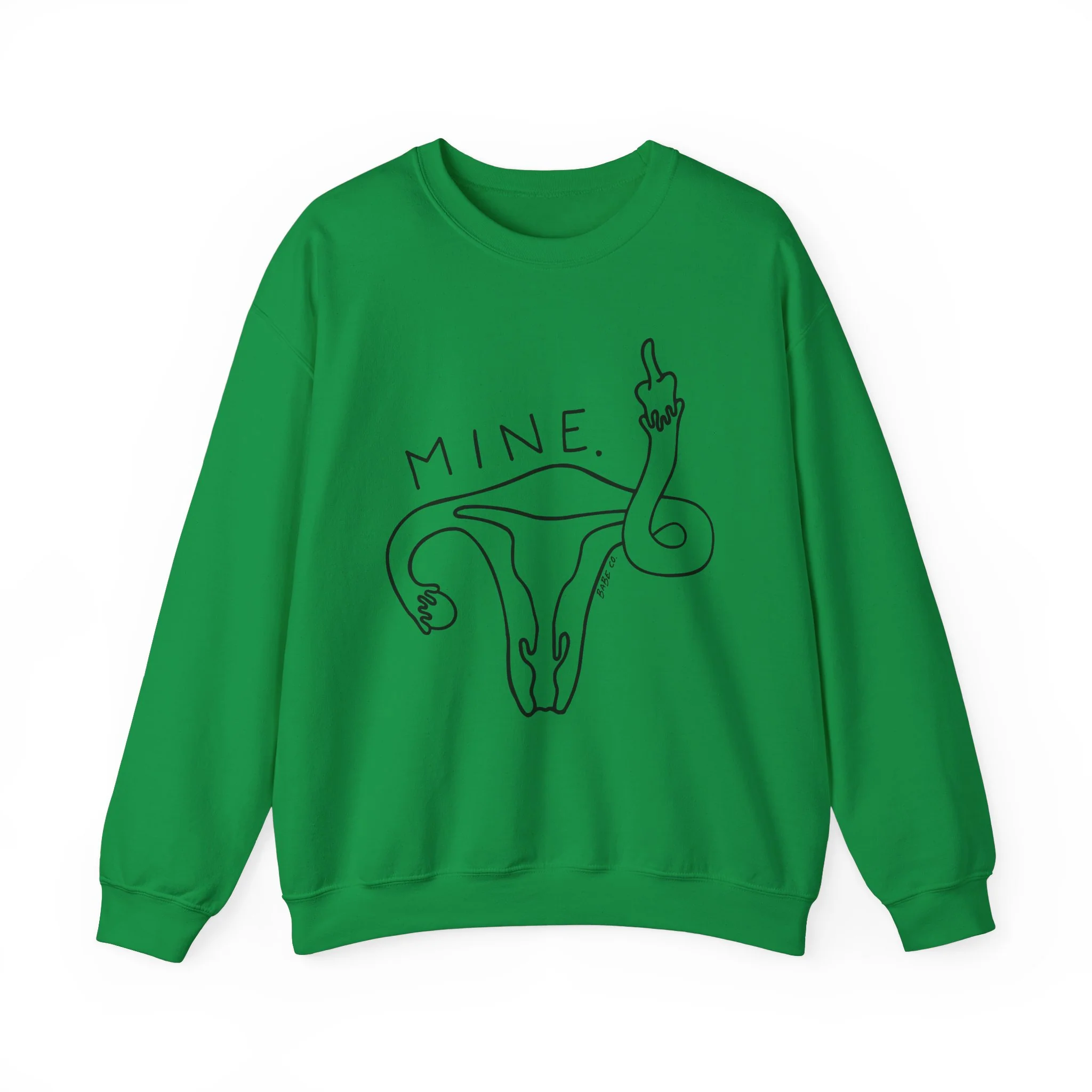 Mine (Uterus) - Unisex Crewneck Sweatshirt - Image 6