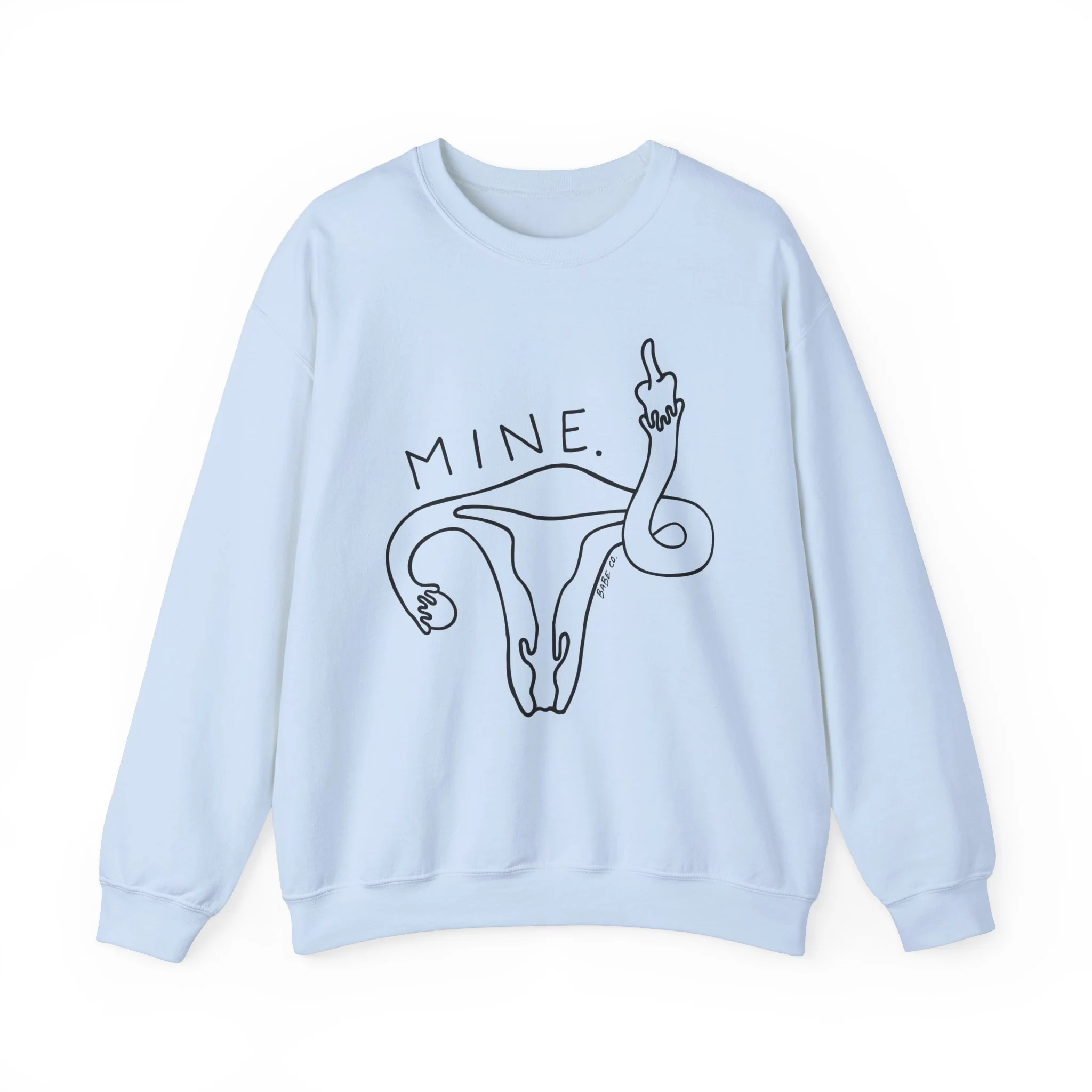 Mine (Uterus) - Unisex Crewneck Sweatshirt - Image 7