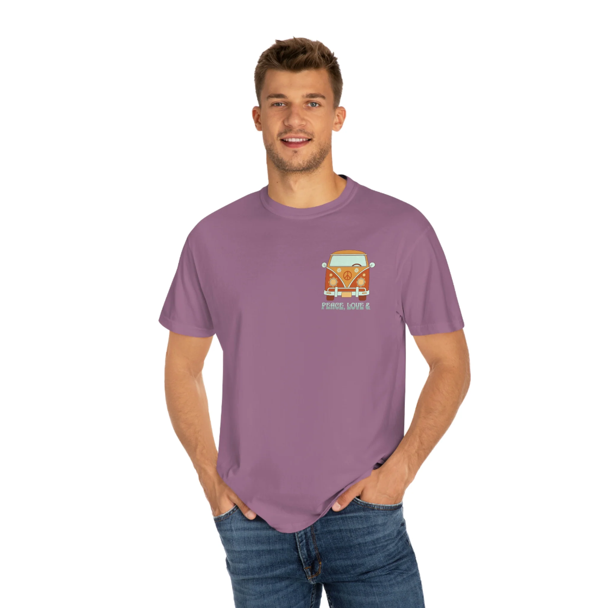 Peace, Love, & Fuck Around and Find Out Retro - Unisex Comfort Colors® Tee - Image 51