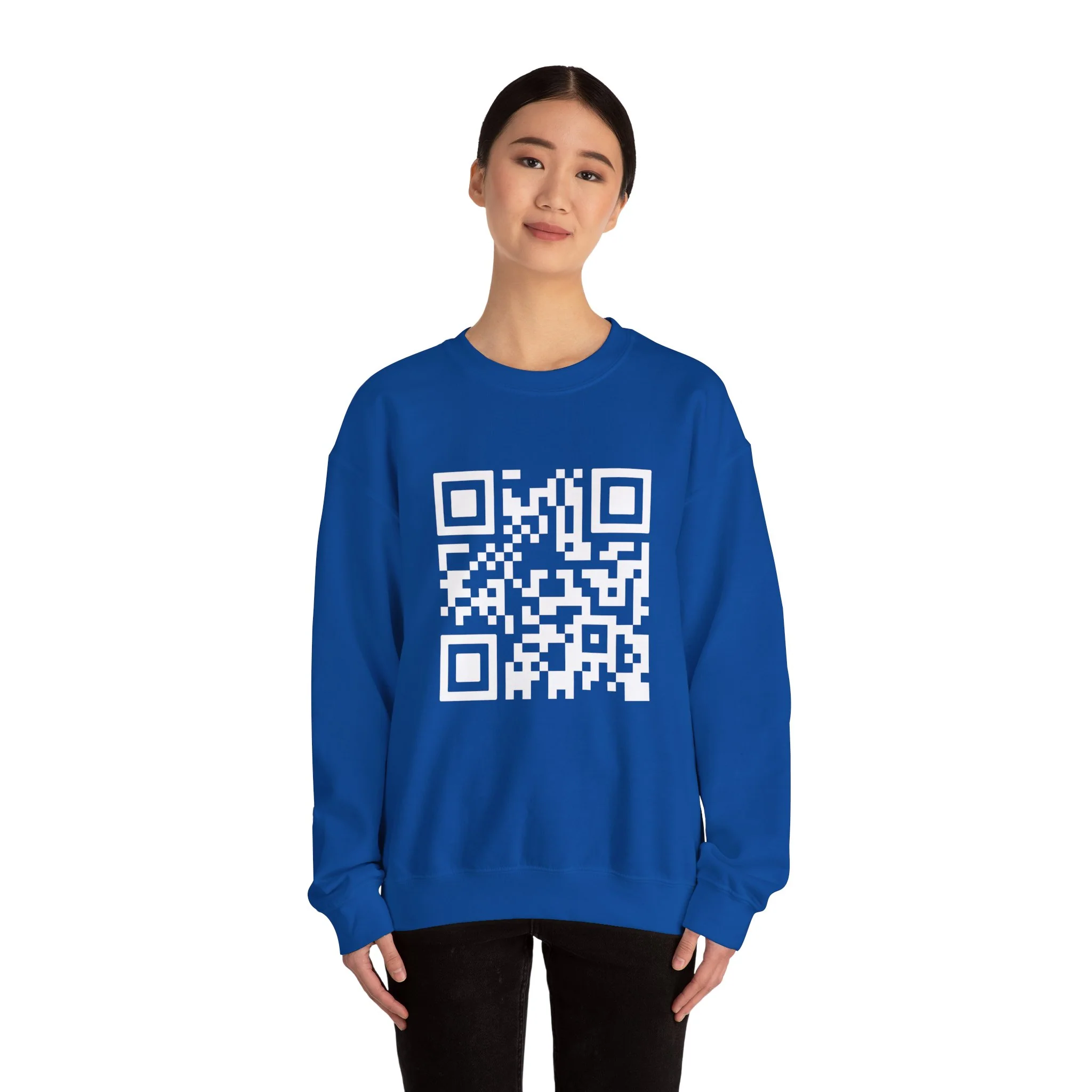 Secret Women's Health QR Code - Unisex Crewneck Sweatshirt - Image 13