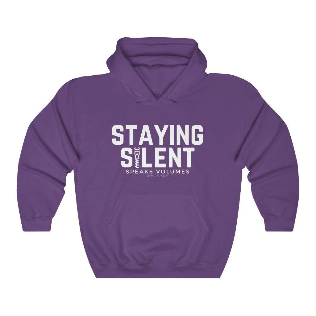 Staying Silent Speaks Volumes - Unisex Hoodie - Image 6
