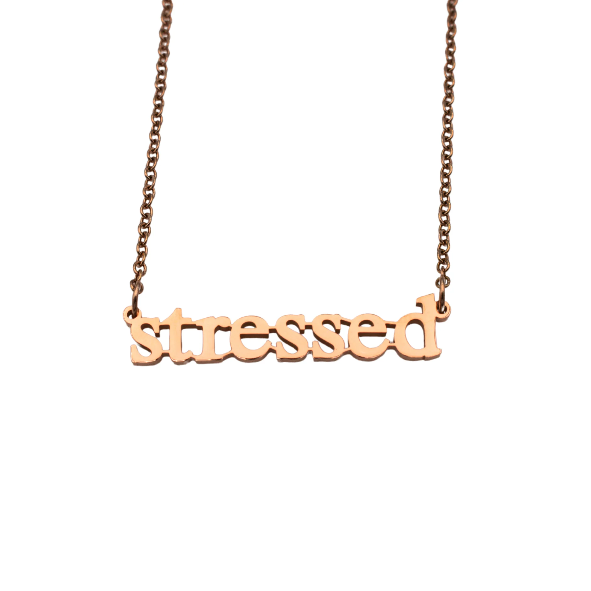 Stressed Cutout Necklace - Image 3