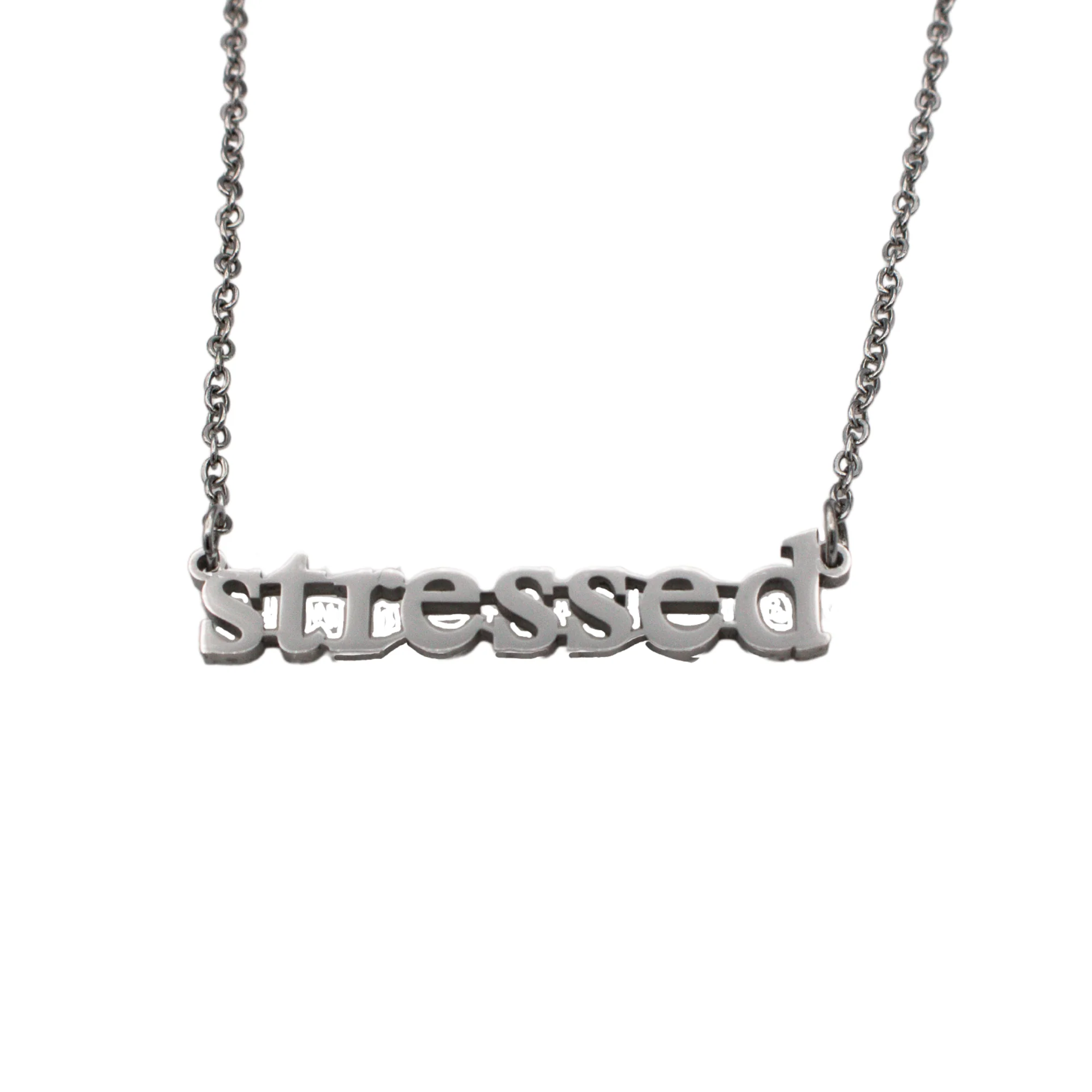 Stressed Cutout Necklace - Image 5