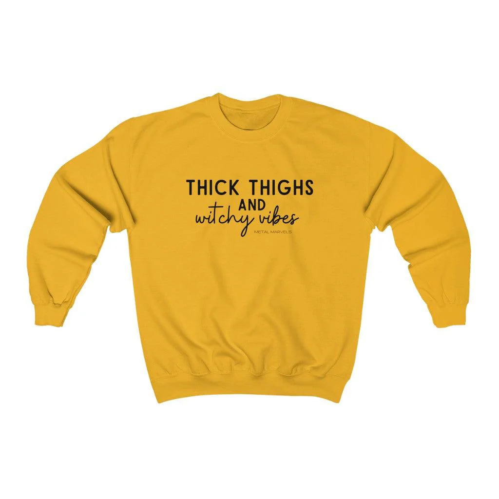 Thick Thighs and Witchy Vibes - Unisex Crewneck Sweatshirt - Image 5