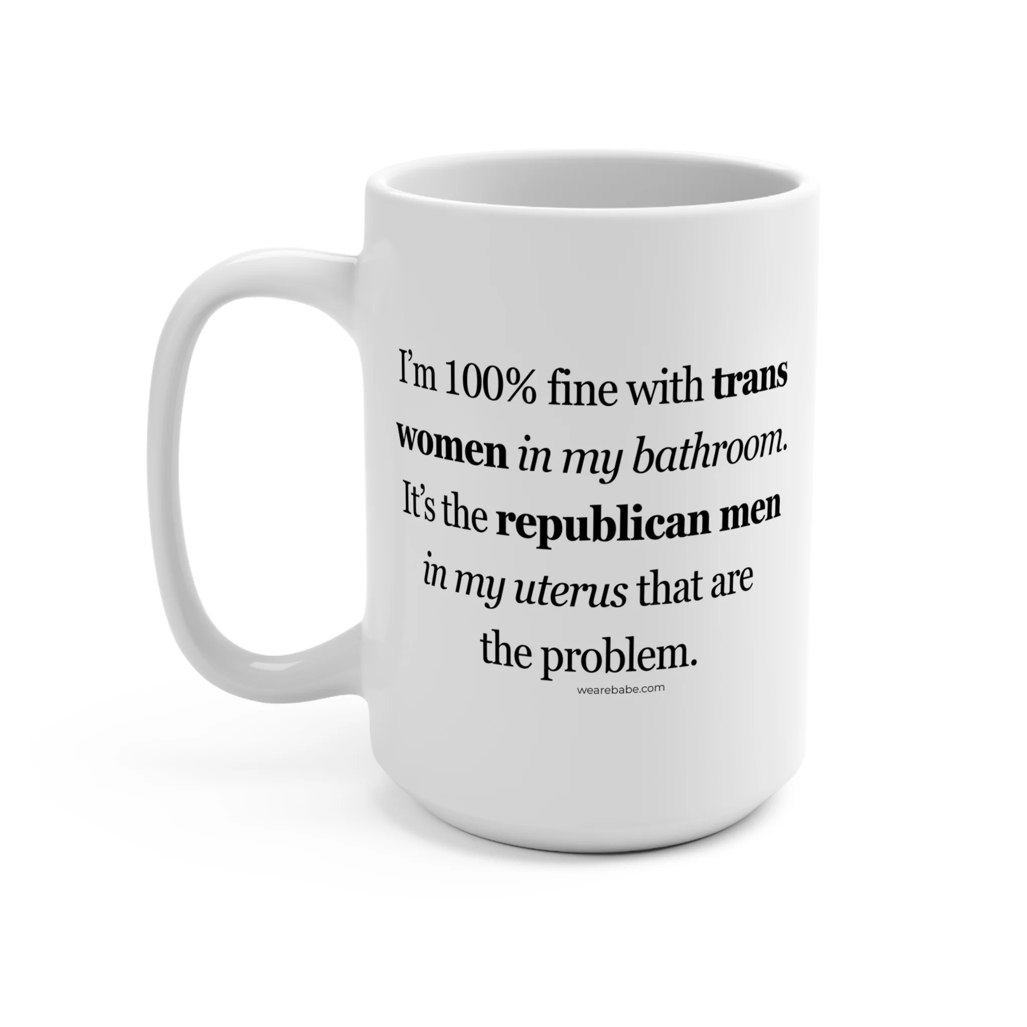 Trans Women Aren't the Problem - Mug 15oz - Image 3